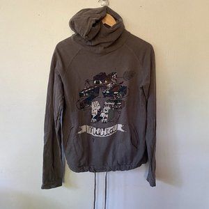 Gray Graphic Women's Hoodie